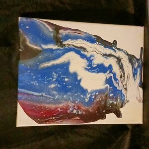 8x10 Drip Art Canvas